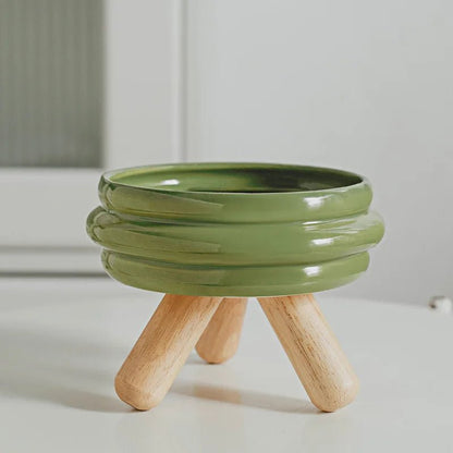 Pet Ceramic Bowl Set - Elevated Feeding Bowls - PetLiveliest - PetLiveliest