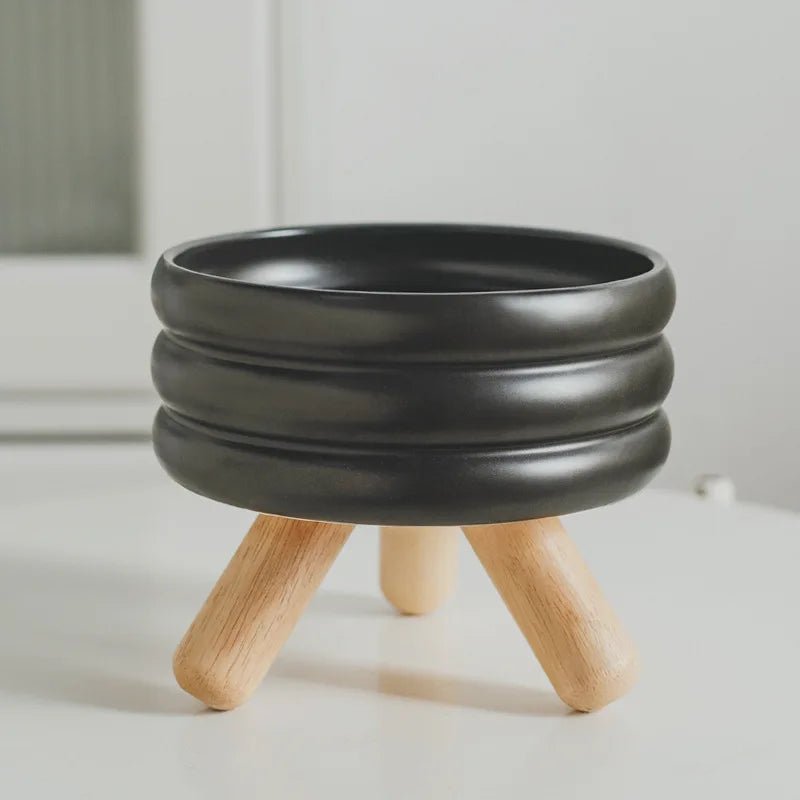 Pet Ceramic Bowl Set - Elevated Feeding Bowls - PetLiveliest - PetLiveliest