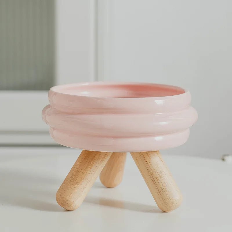 Pet Ceramic Bowl Set - Elevated Feeding Bowls - PetLiveliest - PetLiveliest