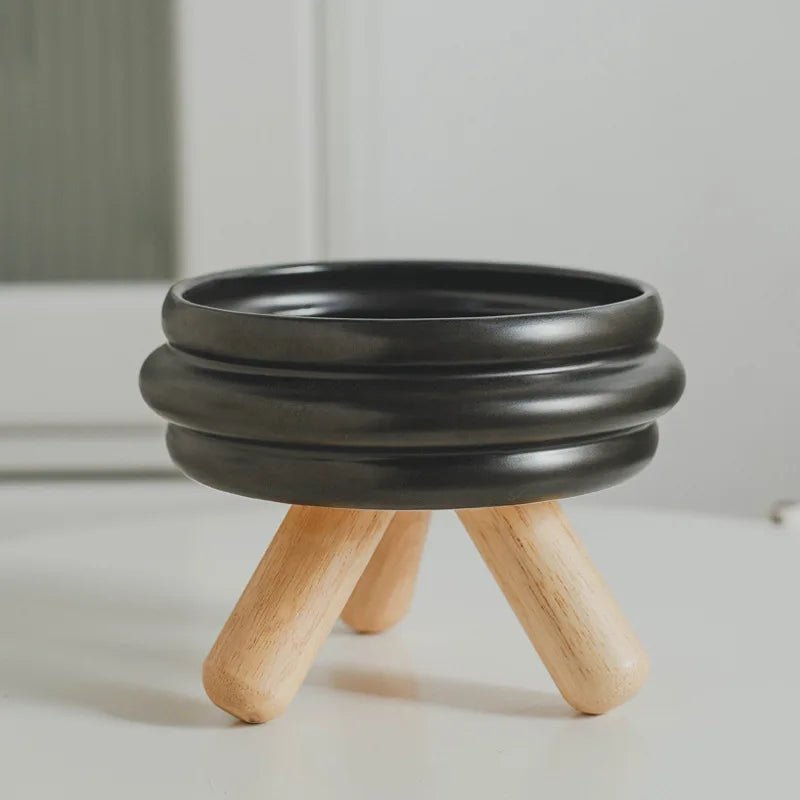 Pet Ceramic Bowl Set - Elevated Feeding Bowls - PetLiveliest - PetLiveliest