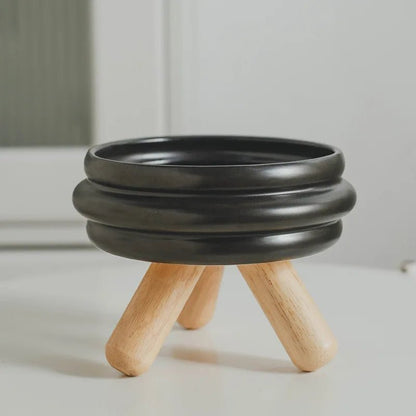 Pet Ceramic Bowl Set - Elevated Feeding Bowls - PetLiveliest - PetLiveliest