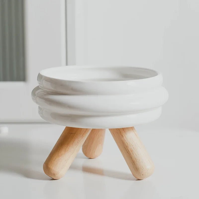 Pet Ceramic Bowl Set - Elevated Feeding Bowls - PetLiveliest - PetLiveliest