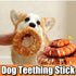 Pet Chew Toy Dental Cleaning Stick Fun Cowhide Chicken Duck Donut - PetLiveliest - PetLiveliest