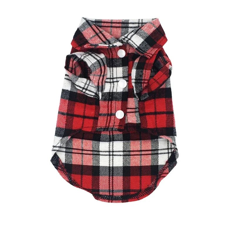 Plaid Dog Shirt - Summer Style for Small Pets - PetLiveliest - PetLiveliest