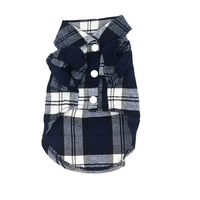 Plaid Dog Shirt - Summer Style for Small Pets - PetLiveliest - PetLiveliest