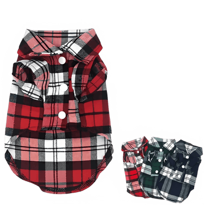 Plaid Dog Shirt - Summer Style for Small Pets - PetLiveliest - PetLiveliest