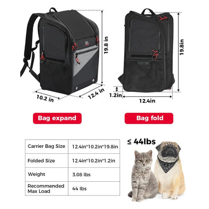 Portable Motorcycle Dog/Cat Carrier Bag 44L - PetLiveliest - PetLiveliest