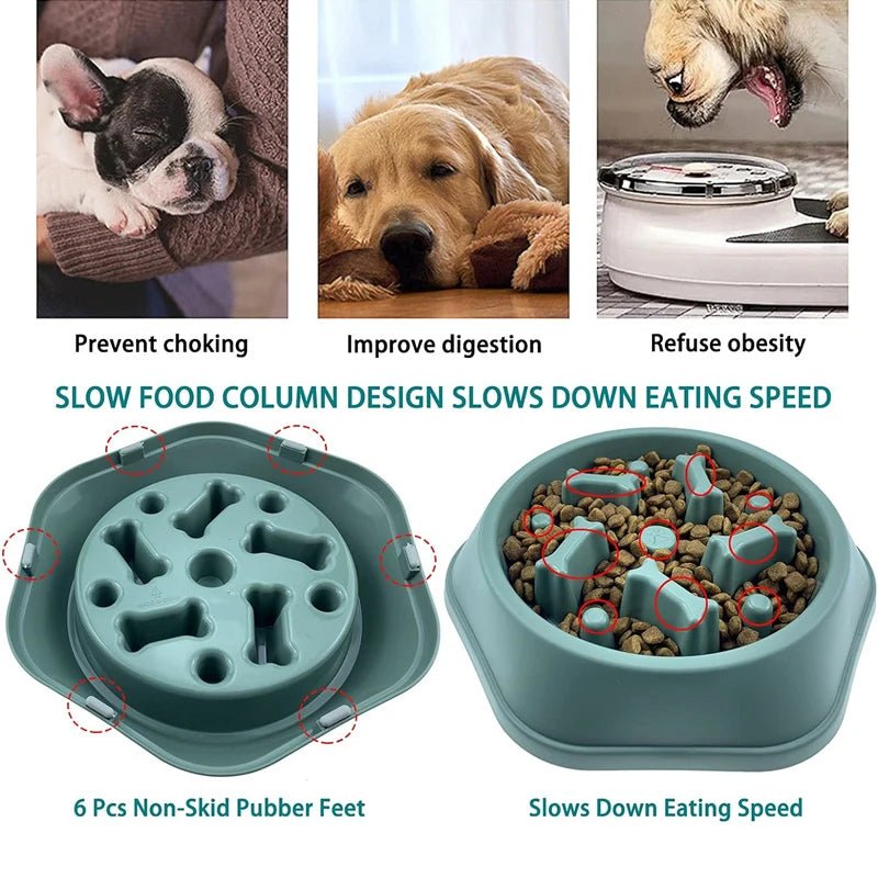 Slow Feeder Dog Bowl - Anti - Choking Puzzle Bowl - PetLiveliest - PetLiveliest