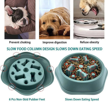 Slow Feeder Dog Bowl - Anti - Choking Puzzle Bowl - PetLiveliest - PetLiveliest