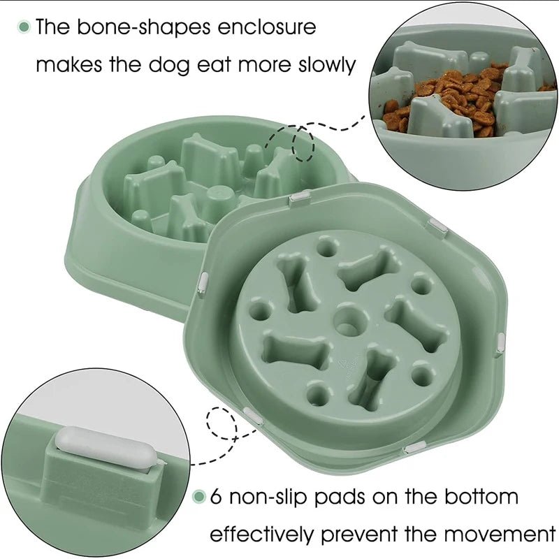 Slow Feeder Dog Bowl - Anti - Choking Puzzle Bowl - PetLiveliest - PetLiveliest