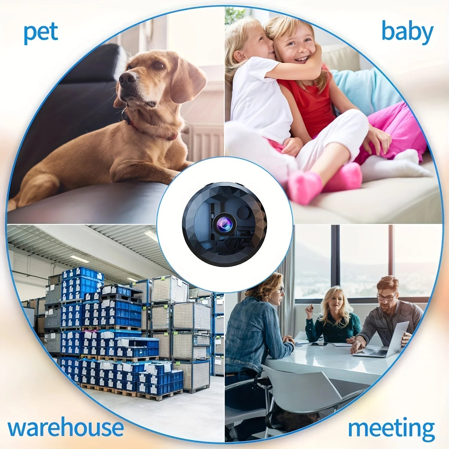 Smart Home Mini WiFi Camera - PetLiveliest - PetLiveliest