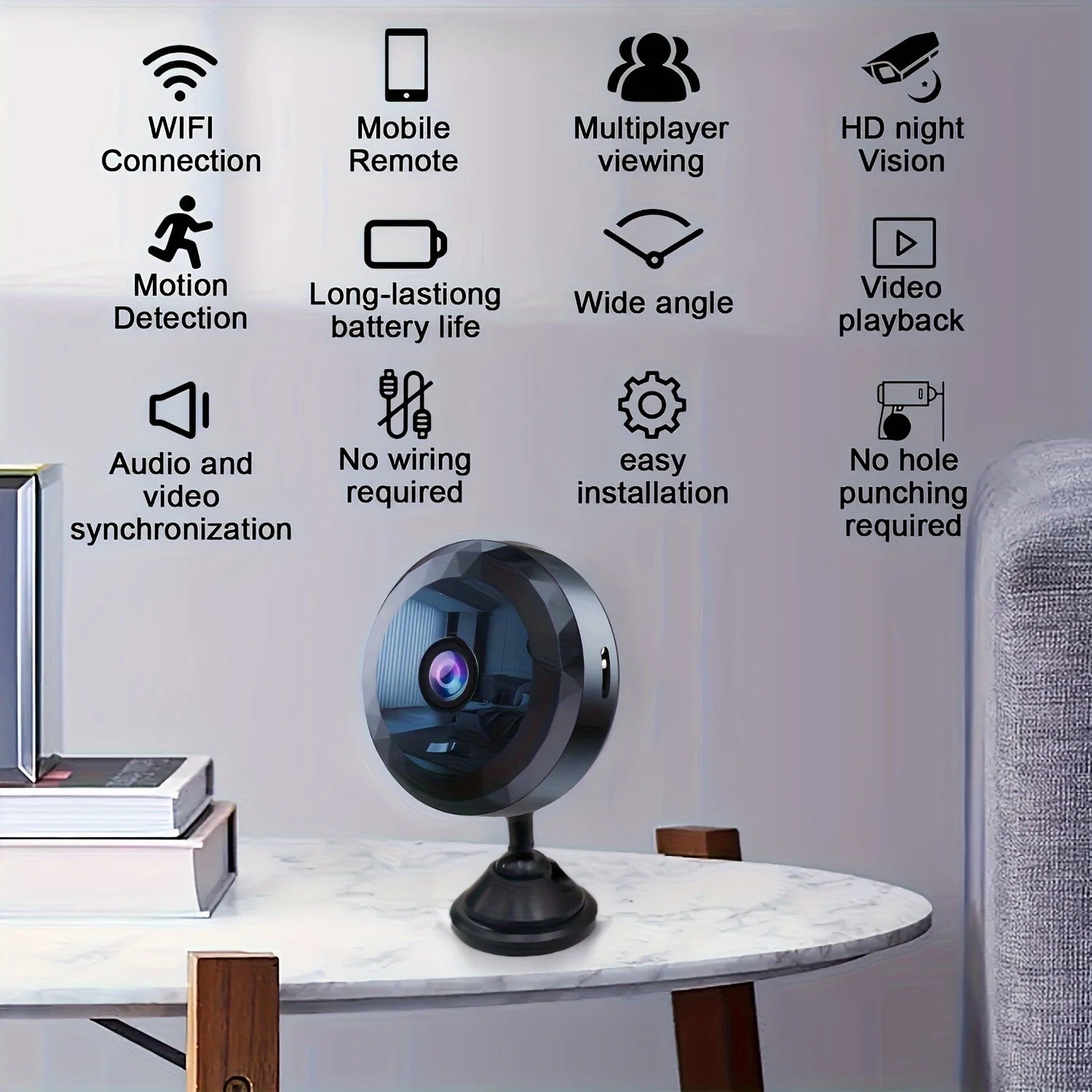 Smart Home Mini WiFi Camera - PetLiveliest - PetLiveliest