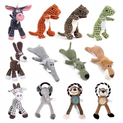 Squeaky Plush Dog Toy - PetLiveliest - PetLiveliest