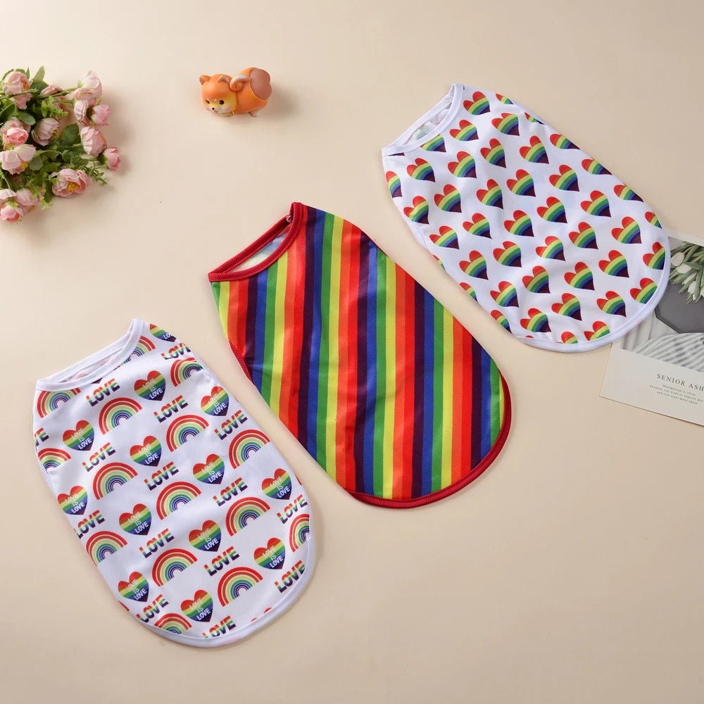 Summer Rainbow Print Dog Vest - PetLiveliest - PetLiveliest