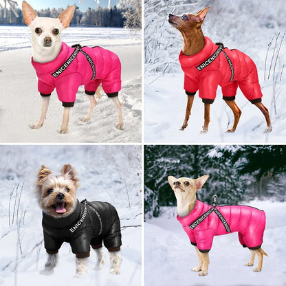 Super Warm Waterproof Coat With Harness - PetLiveliest - PetLiveliest