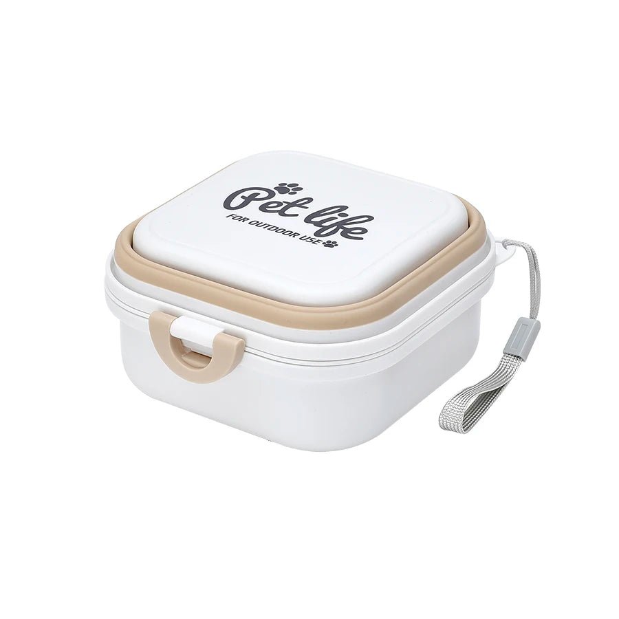Thickened Folding Pet Bowls Outdoor Double Bowls Tableware Travel Feeder - PetLiveliest - PetLiveliest