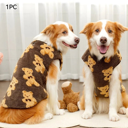 Warm Flannel Dog &amp; Cat Winter Pajamas - PetLiveliest - PetLiveliest