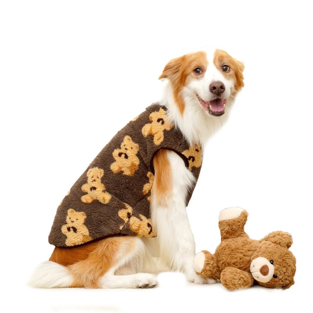 Warm Flannel Dog &amp; Cat Winter Pajamas - PetLiveliest - PetLiveliest