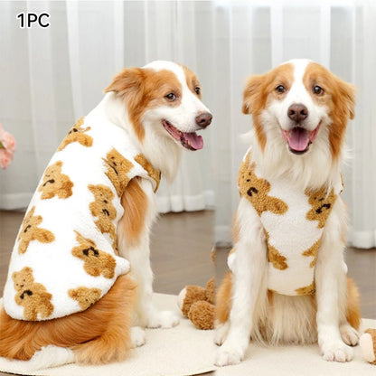 Warm Flannel Dog &amp; Cat Winter Pajamas - PetLiveliest - PetLiveliest