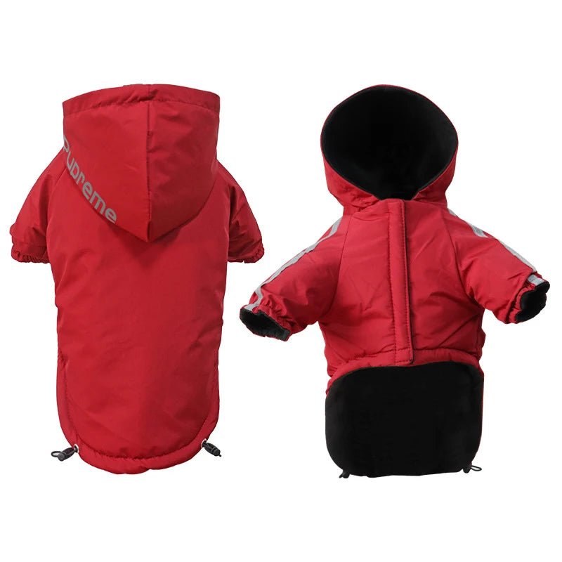 Waterproof Winter Dog Coat with Hood - PetLiveliest - PetLiveliest