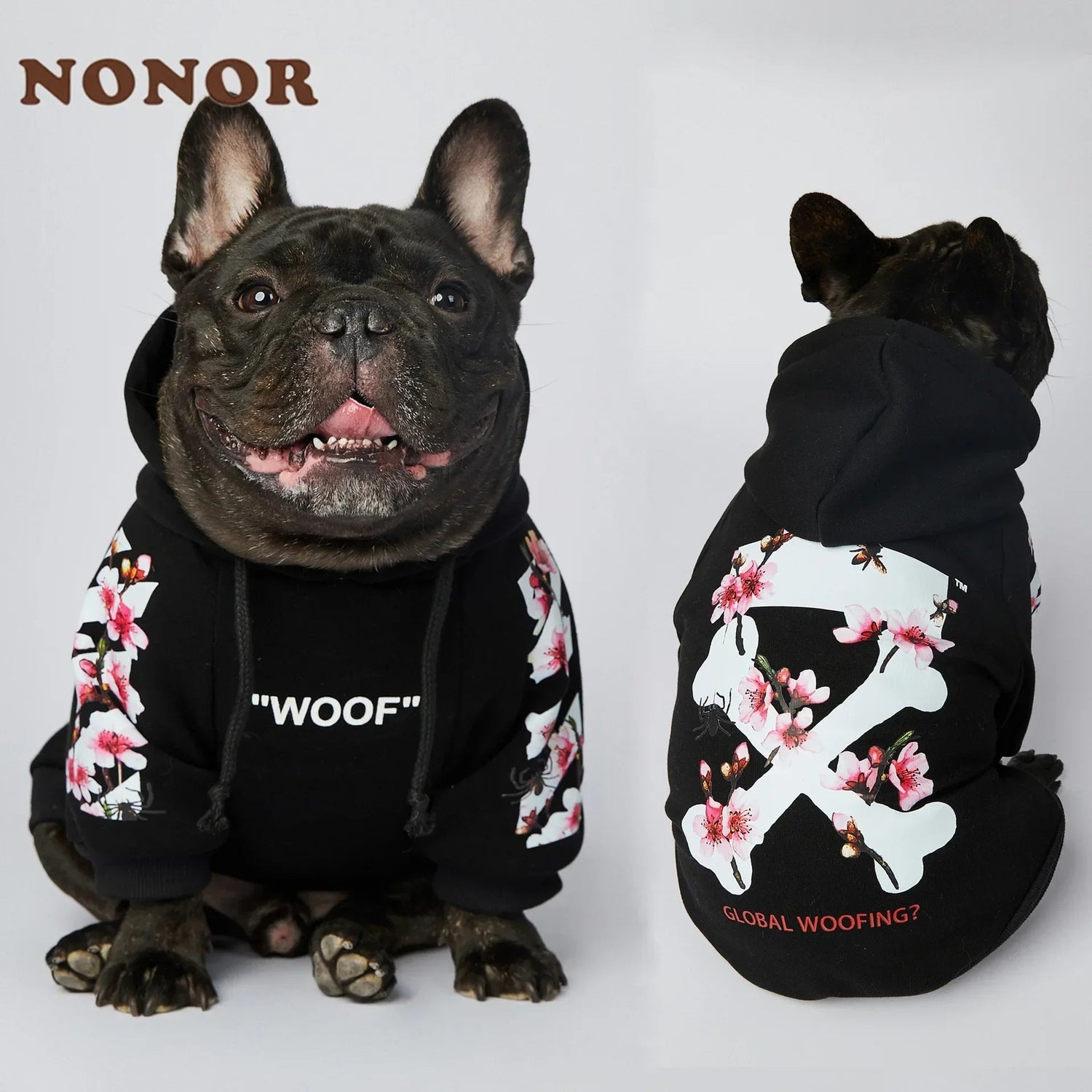 Winter Sakura Dog Hoodie - PetLiveliest - PetLiveliest